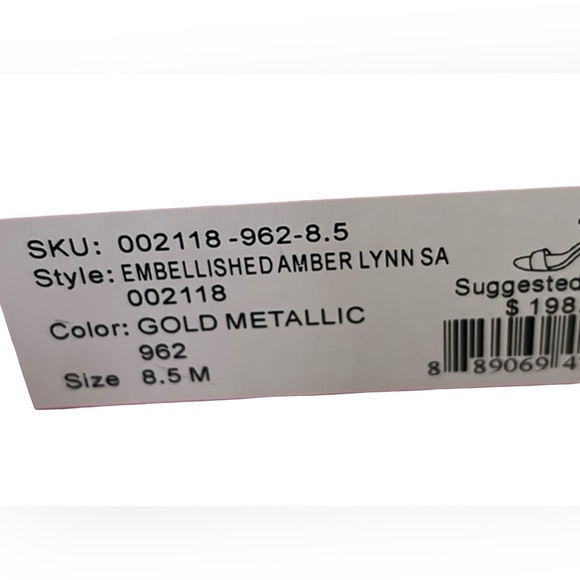 Lilly Pulitzer Amber Lynn Embellished Sandal Block Heel Size 8.5 Open Toe Strap - Picture 8 of 9